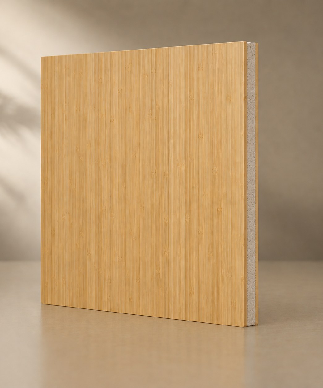 KindCarbon — bamboo-faced panels made from reclaimed ceiling tiles